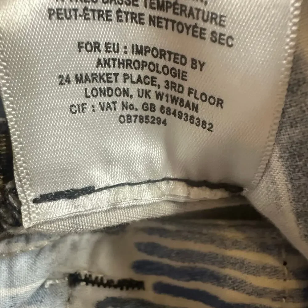 Anthropologie Relaxed Chino Pants Botanical Floral Print